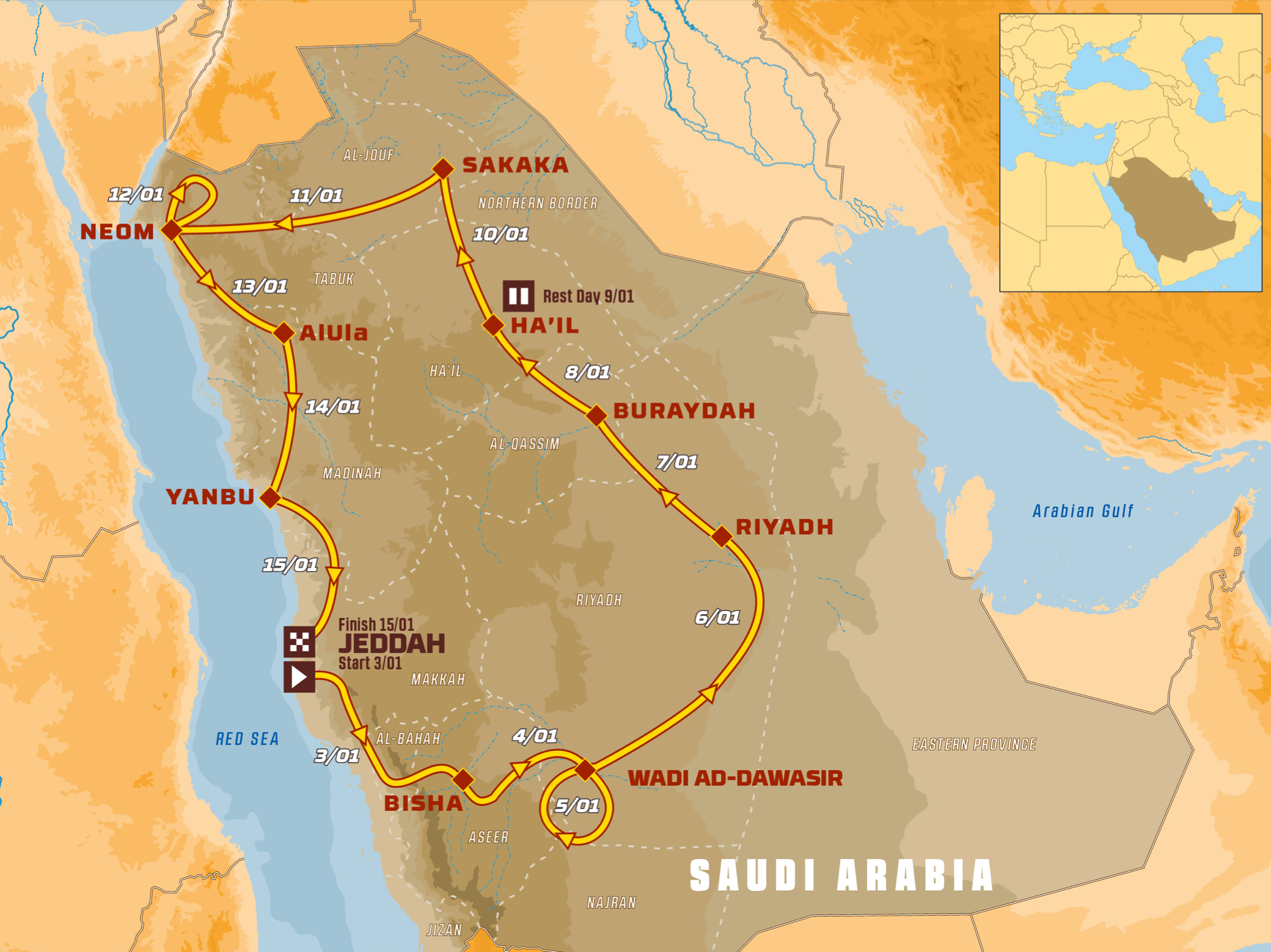 Dakar Route 2021